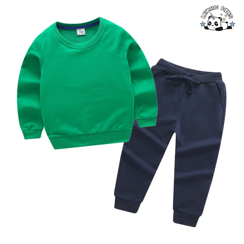 LEZONKIDS - Custom Kids Fall Winter Set Sequin Stars Sweatshirt Jogger Set Casual Girl Clothing Sets